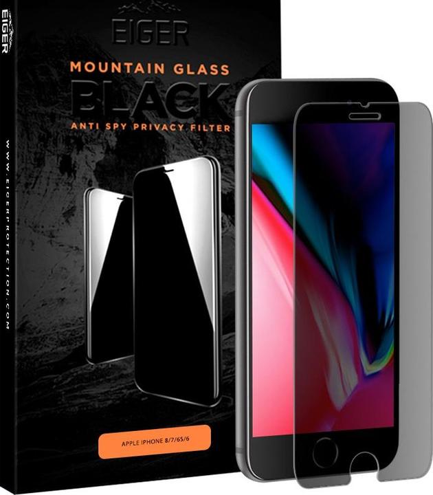 Image du produit Eiger Mountain Glass Black (1 pièce(s), Apple iPhone 7, Apple iPhone 6s, Apple iPhone 6, Apple iPhone SE (3ème génération), Apple iPhone SE (2ème génération), Apple iPhone 8)
