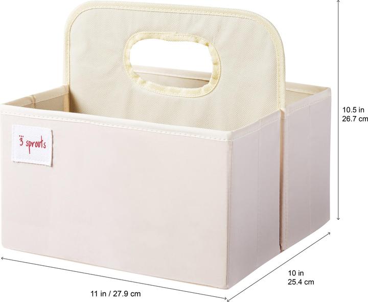Actual product image 3 Sprouts Diaper Caddy - White Owl