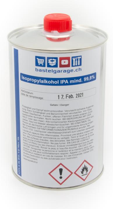 Purecrea 1 litro di alcool isopropilico / isopropanolo 99,8% (Pulizia)