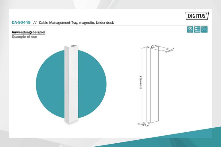Produktbild Digitus Kabelmanagment Kanal (Kabelkanal, 35 cm)