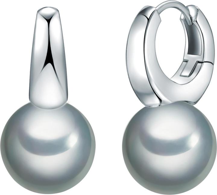 Yokoamii Damen Messing Muschelkernperle silber - 30060 (Messing)