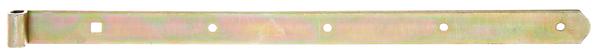 Actual product image GAH Shutter strap length 500 x 10 x 30 mm thickness 3 mm steel galvanised yellow Ø 10 mm rounded