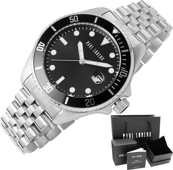 Immagine prodotto Paul Lorens OROLOGIO DA UOMO - PL13030B-1C1 (zg350a) + SCATOLA (190 mm)