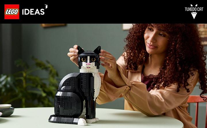 Image du produit LEGO Chat noir et blanc (21349, LEGO Ideas, LEGO difficiles à trouver)