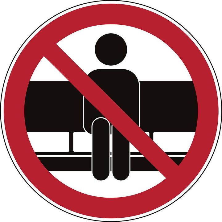Immagine prodotto Brady Cartello di sicurezza - Vietato sedersi