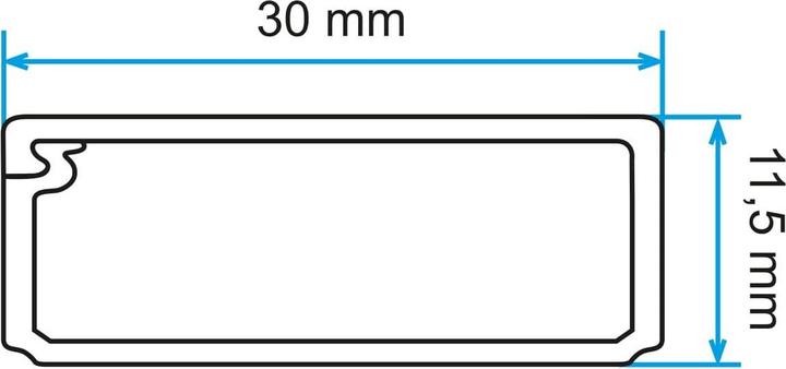 Produktbild Inofix Plasfix 30x11.5mm mit Klappdeckel (Kabelkanal, 200 cm)
