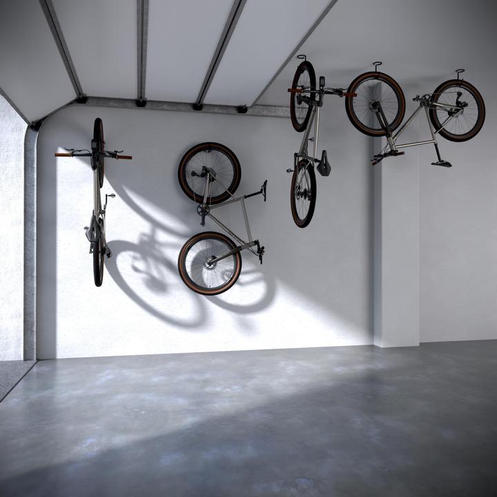 Produktbild Decathlon Fahrrad Wandhaken Deckenhaken schwarz