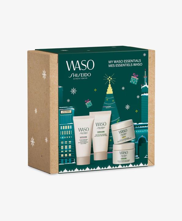 Actual product image Shiseido Waso Christmas 2023 Holiday Kit 4 pcs (Facial care set)