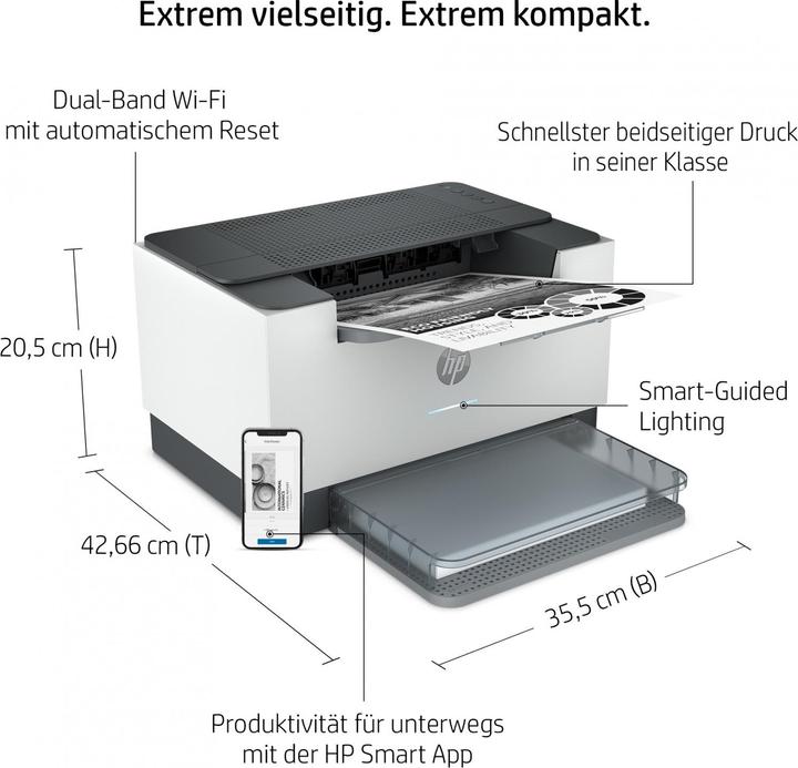 Produktbild HP LaserJet M209dw (Laser, Schwarz-Weiss)