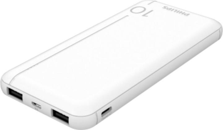 Philips Jaunums! Akcija! mobilā uzlādes iekārta, balts (10000 mAh, 37 Wh)