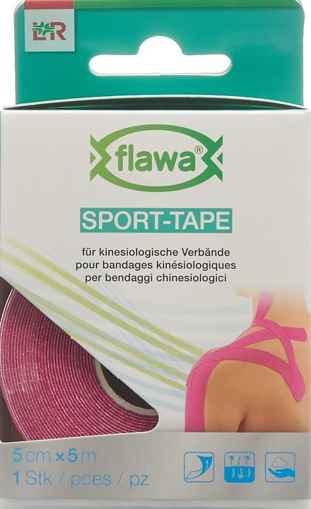 Immagine prodotto Flawa Nastro sportivo 5cmx5m rosa (5 m)