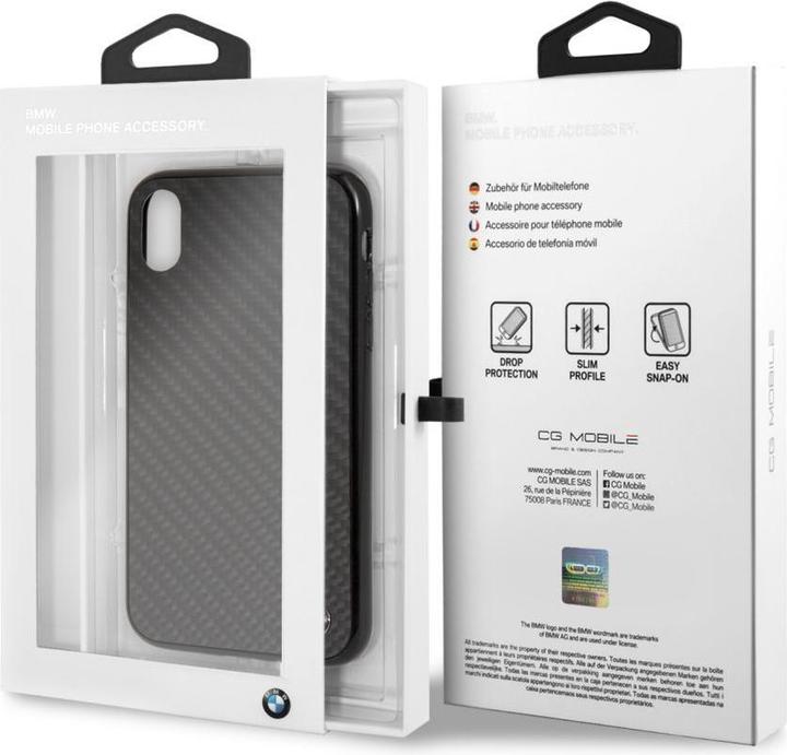 Produktbild BMW Etui hardcase BMHCI61MBC iPhone Xr czarny/black Siganture-Carbon (Apple iPhone XR)