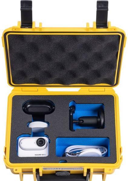 Actual product image B&W International B&W action.case PP.23 yellow for Insta360 GO3 GO3S