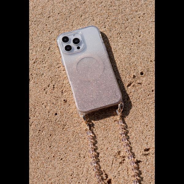 Actual product image Uniq etui Coehl Lumino iPhone 16 Pro Max 6.9" Magnetic Charging różowo złoty/rose gold (Apple iPhone 16 Pro Max)