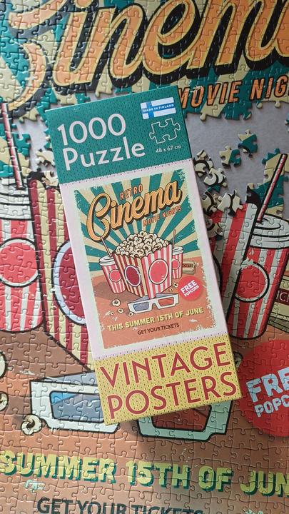 Produktbild Tactic Puzzle 1000 Vintage: Retro-Kino (1000 Teile)