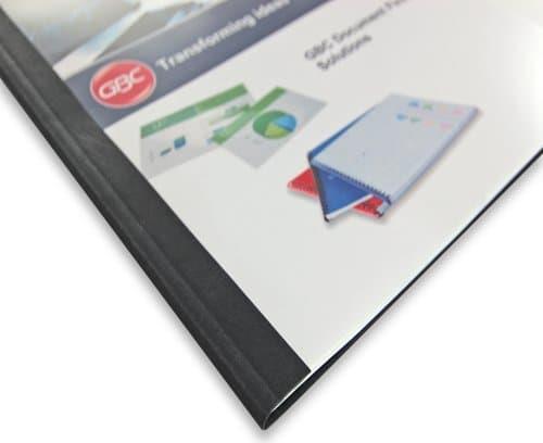 Actual product image GBC LeatherGrain thermal binder A4 100 pcs - 3 mm, red