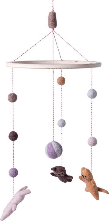 Sebra Felt Baby Mobile, Teeny Toes