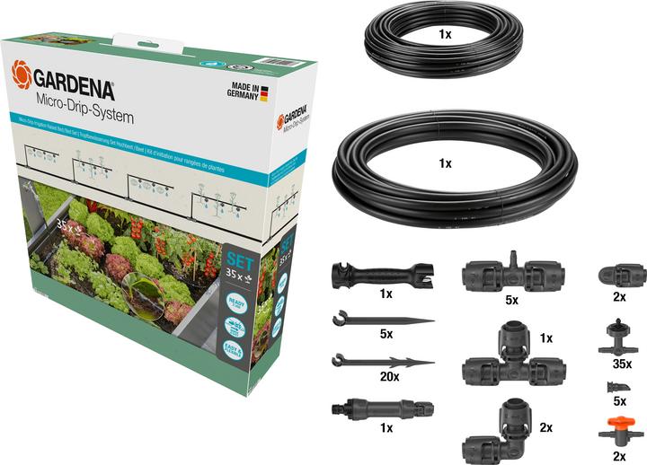 Produktbild Gardena Micro-Drip-System Set Hochbeet/Beet (Tropfbewässerung Set)