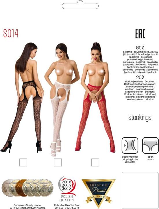 Produktbild Passion Strumpfhose ouvert in rot (One Size)