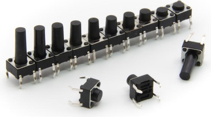 Actual product image Purecrea Tactile mini push button set 200 pieces