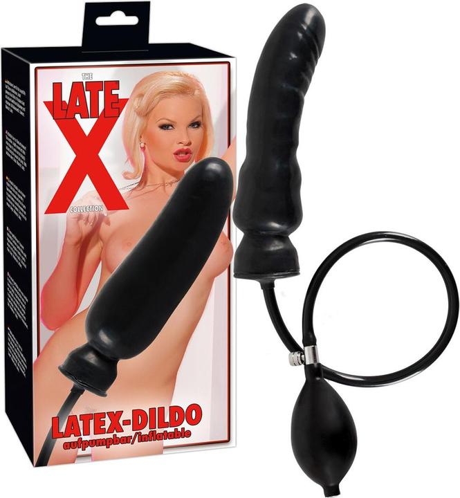 Actual product image LateX Toys Inflatable Latex Dildo