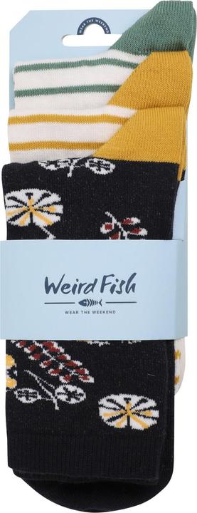 Actual product image Weird Fish Womens/Ladies Parade Patterned Socks (Pack of 3) (pack of 3, 37 - 40.5)