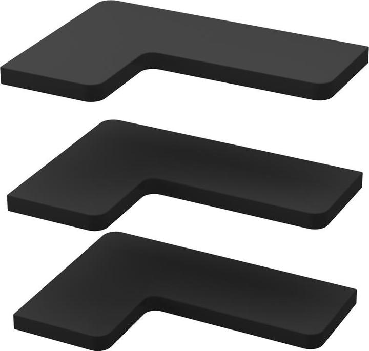 Immagine prodotto Vichy Eckregal Curva, Schwarz, 40.5 x 2.5 cm 3er Set