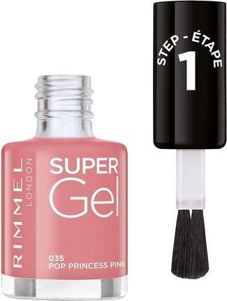 Produktbild Rimmel London Rimmel - Super Gel Nail Polish 035 Pop Princess Pink (035, Gel-Effekt Nagellack)