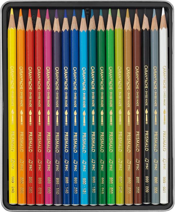 Actual product image Caran d'Ache Prismalo Aquarelle Metallschachtel (Multicoloured, 18 x)