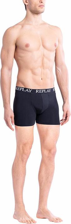 Actual product image Replay Trunk BOXER Style 01/C Basic Cuff Logo im 2er Pack (M, pack of 2)