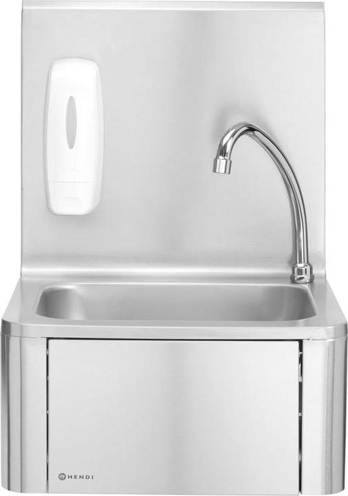 Produktbild Hendi Handwashbecken Kniebedienung + Seifenspender (400 mm, 330 mm)