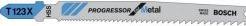 Actual product image Bosch Professional Zubehör PRO Metal thick and thin T123XF jigsaw blade, 100 mm, 5 pcs.