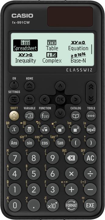 Casio Calculatrice scolaire FX-991CW (Cellules solaires)