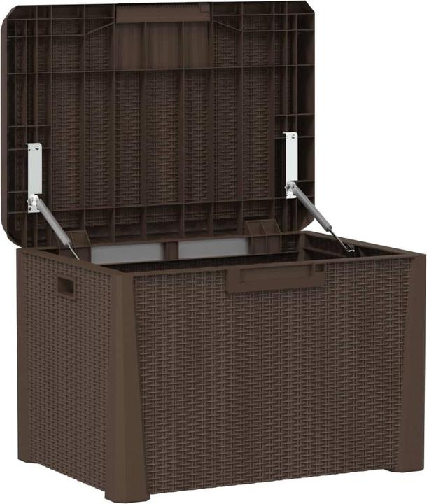 Produktbild VidaXL Gartentruhe Braun 125 L PP,Farbe: Braun,Material: 100