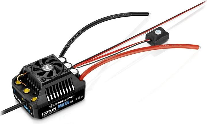 Image du produit Hobbywing Régulateur Ezrun MAX6 G2 200 Amp, 3-8s LiPo, BEC 8A