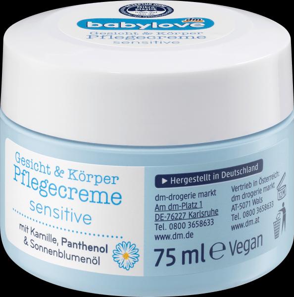Actual product image dm babylove Care cream sensitive