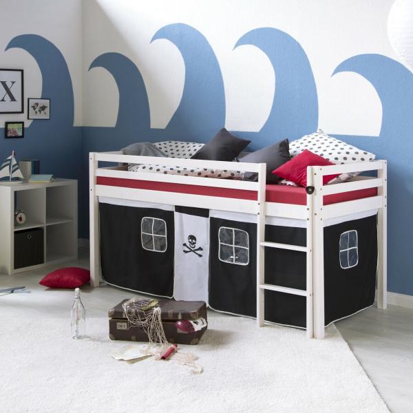 Produktbild Homestyle4u Hochbett Spielbett Jugendbett (90 x 200 cm)