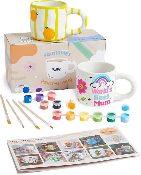 Produktbild Pott'd Keramik-Bemalen-Set mit Tassen