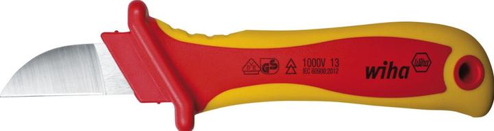 Immagine prodotto Wiha Coltello spelafili a lama diritta per cavo tondo in blister (38798) 200 mm (200 mm)