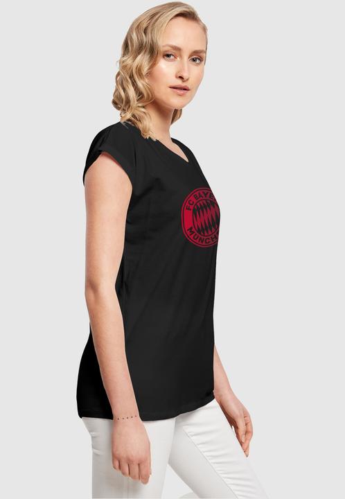 Actual product image FC Bayern München Ladies Logo GR Extended Shoulder Tee - 115579 (M)