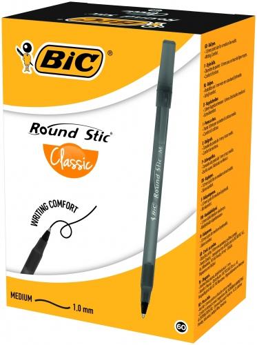 Produktbild Bic Round Stic Stick-Kugelschreiber Medium (e) (Juoda, 60 x)