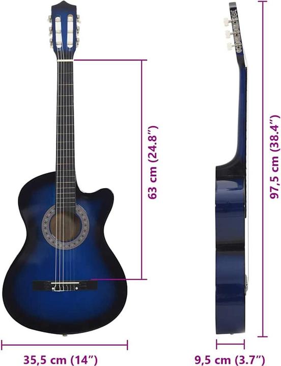 Image du produit VidaXL Clivia (Guitare occidentale, Bois de tilleul)