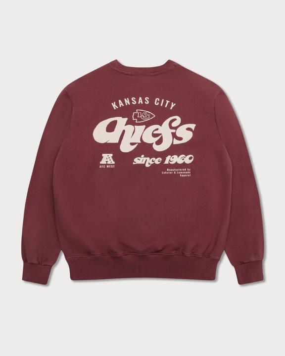 Actual product image Lobster & Lemonade Kansas City Chiefs 96 Box Sweater maroon M (M)