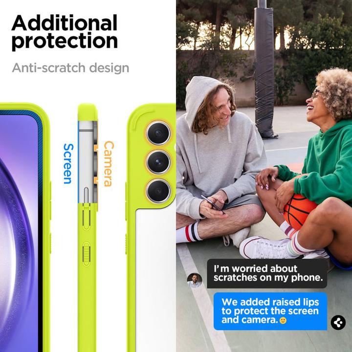 Actual product image Spigen Ultra Hybrid Case for A546B Samsung Galaxy A54 - lime (Samsung Galaxy A54 5G)