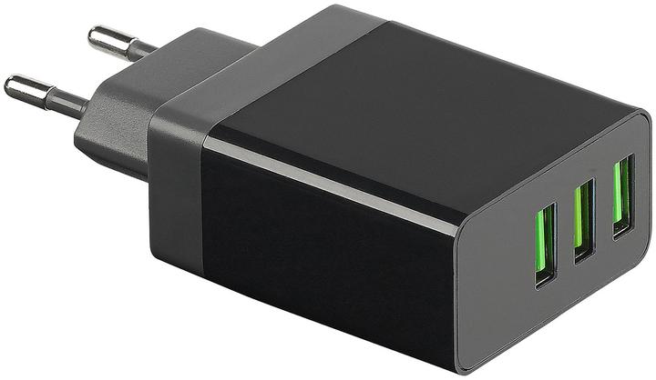 Produktbild Revolt Intelligentes 3-Port-USB-Wandnetzteil mit LED-Display