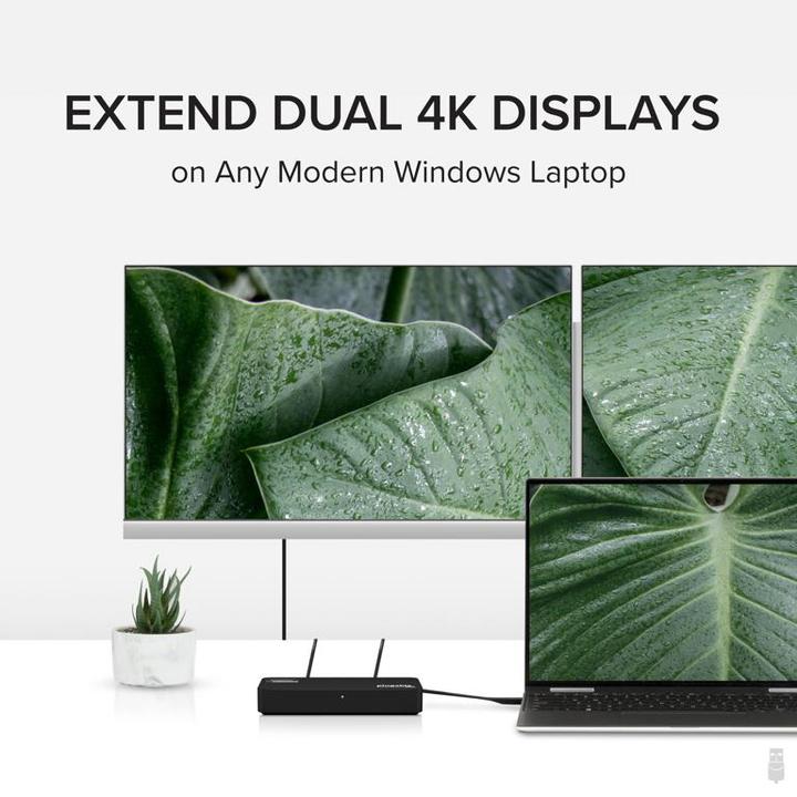 Image du produit Plugable Adaptateur double écran DP & HDMI