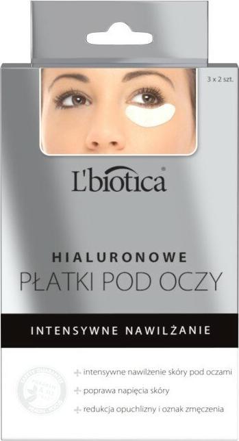 L´Biotica L'Biotica Hyaluronic Intensely Moisturizing Eye Pads 6Pcs. (Patches, 150 ml)