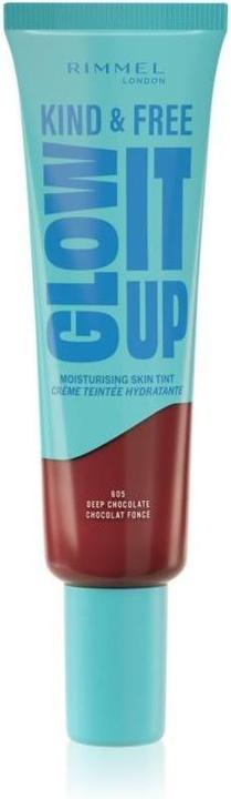Produktbild Rimmel London Kind & Free Glow It Up Moisturising Skin Tint (605 Deep Chocolate)