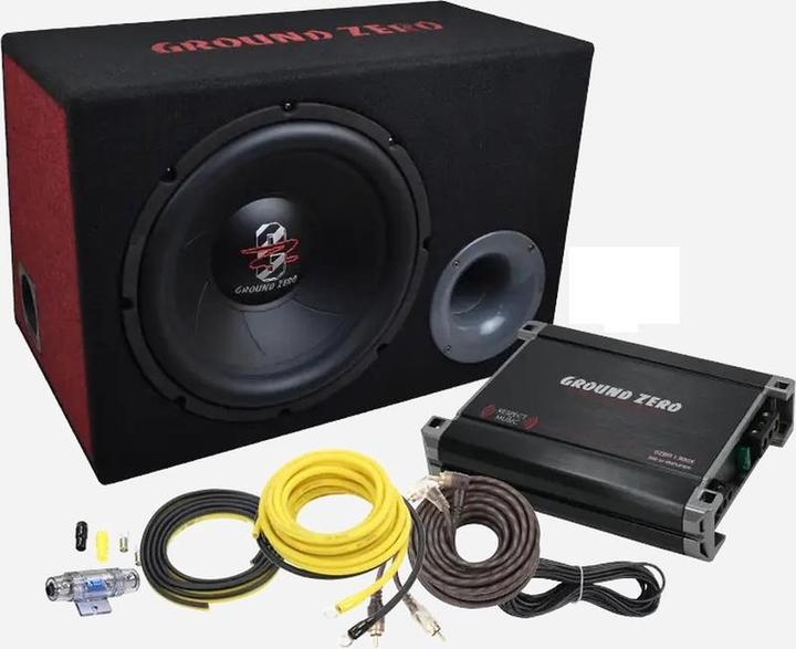 Ground Zero GZIB BASS KIT 12.300X Komplettset (300 W)