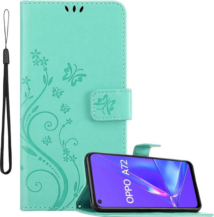 Actual product image Cadorabo Case for Oppo A72 Flower Book (Oppo A72)